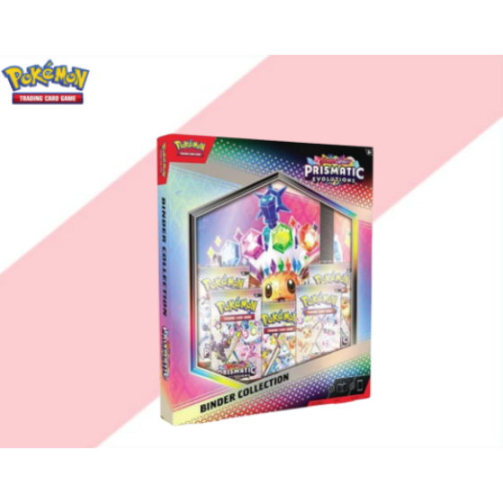 【English】Pokémon TCG Scarlet & Violet Prismatic Evolutions Binder Collection SV8.5 (Official) * Genuine *