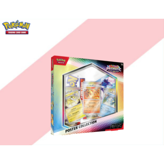 【English】Pokémon TCG Scarlet & Violet Prismatic Evolutions Poster Collection SV8.5 (Official) * Genuine *